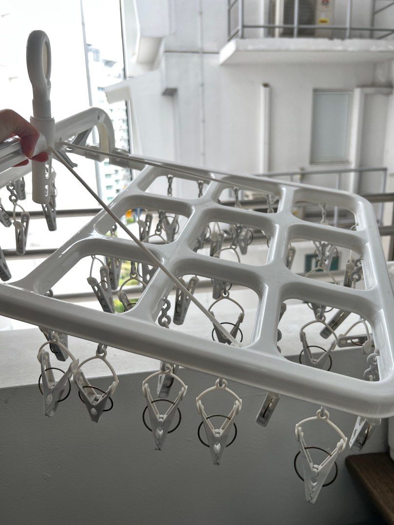 Nitori 60 pegs laundry hanger, Furniture Home Living, Bathroom