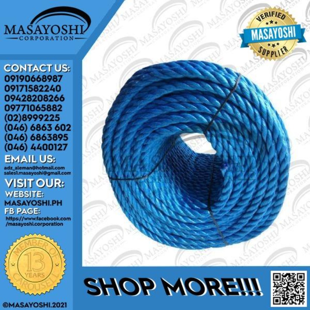 Nylon Rope 20mm | Twisted Rope | Knot | Nylon Knot | Lubid | Rope ...