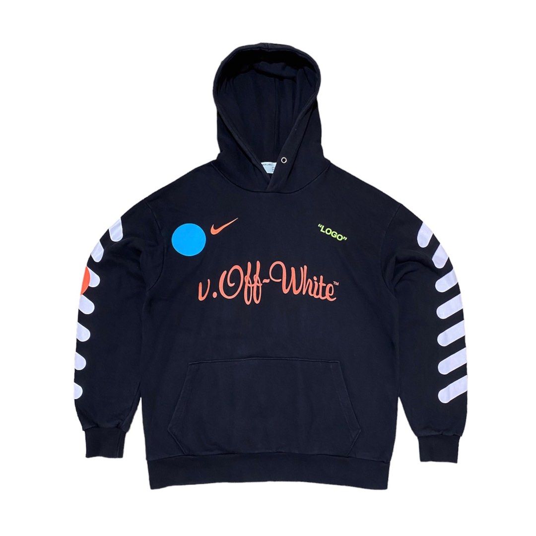 V off deals white nike hoodie