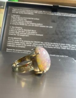 opal 14k ring