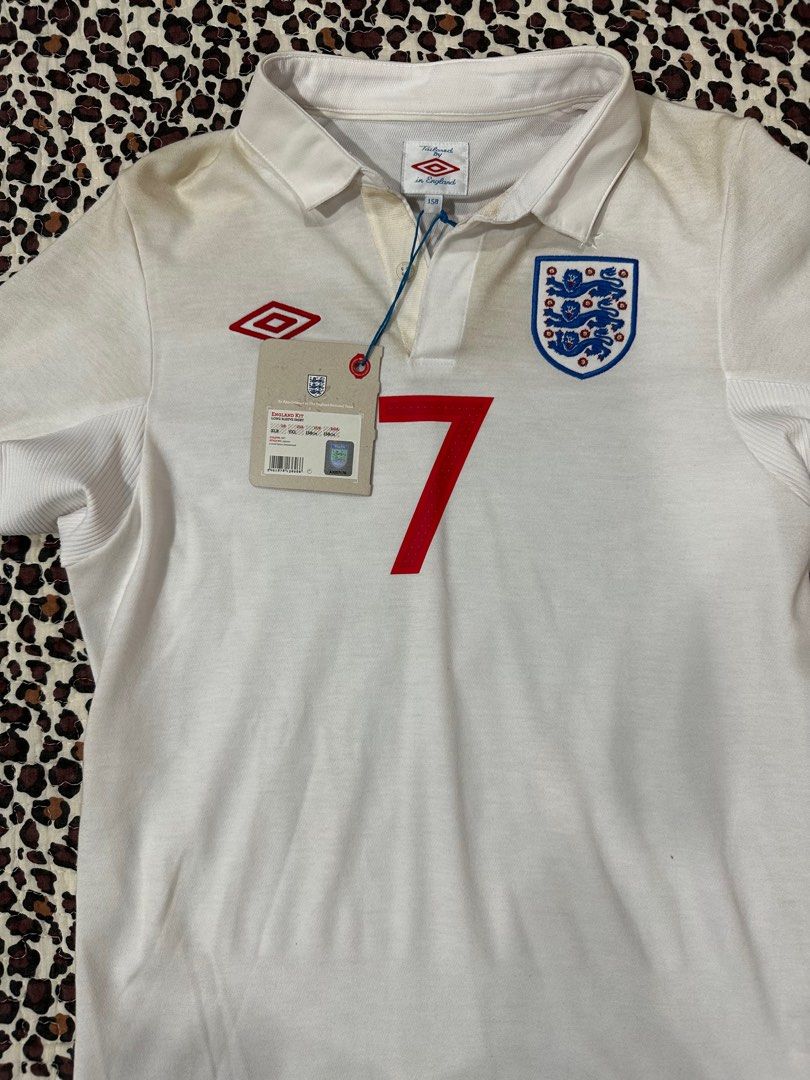 Original 2010 David Beckham England Kids Home Jersey