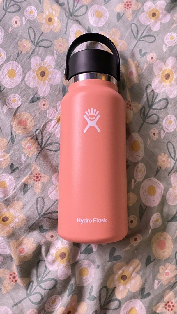 Original Hydroflask 32oz Standard Flex Straw Cap Grapefruit edition