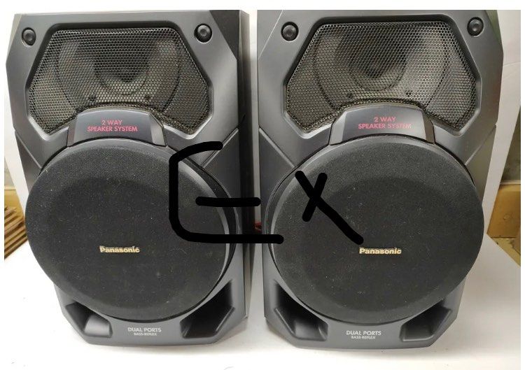 Panasonic dual ports bass top reflex