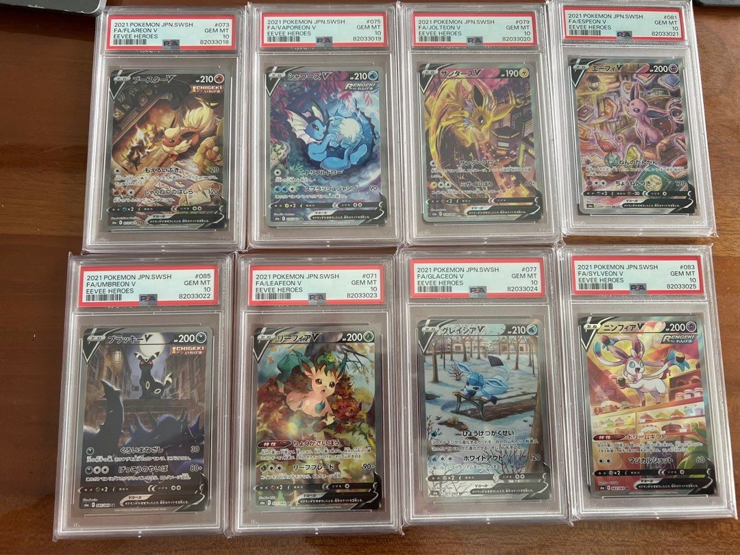 PSA 10 sequential Eevee heroes v, Hobbies & Toys, Toys & Games on