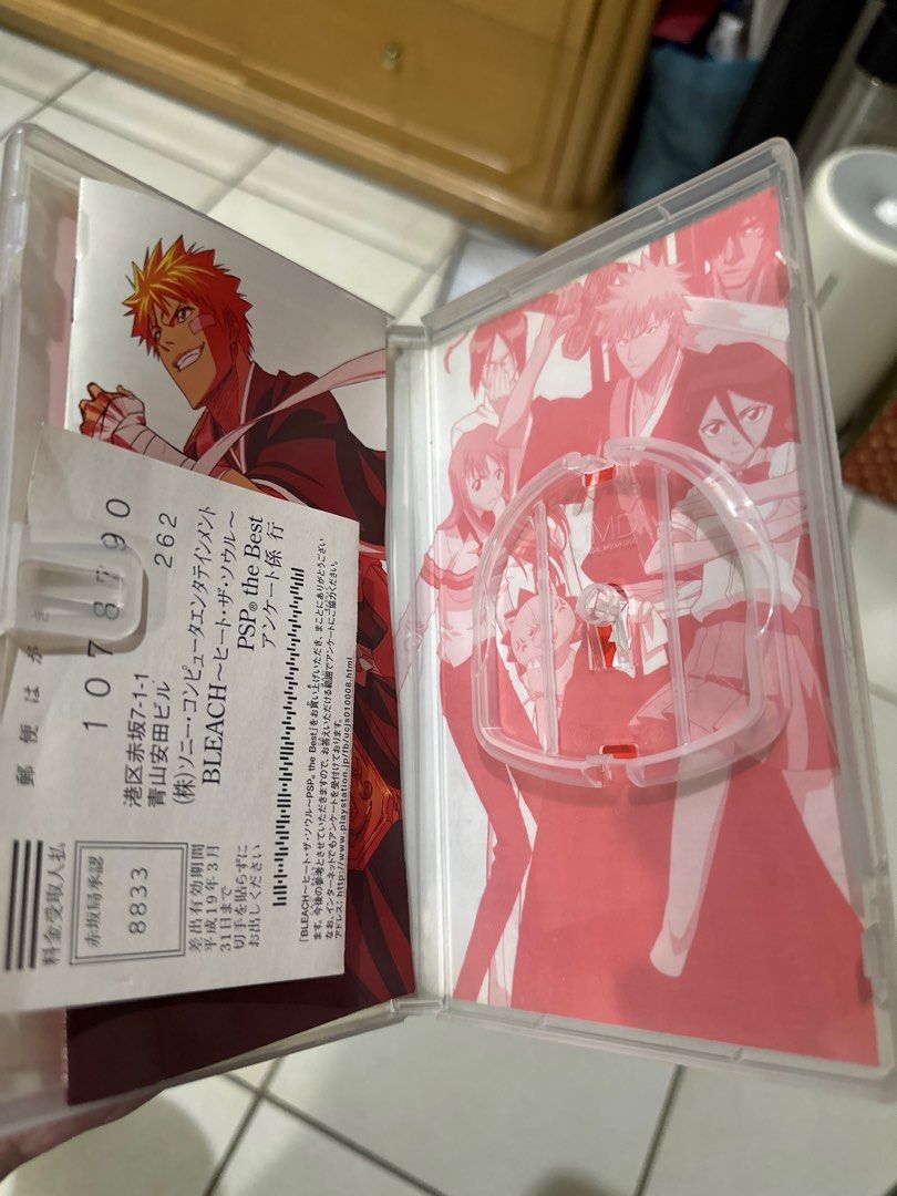 [PSP] Bleach (Category: PlayStation) located in Manila. Submitted by reggie0711 (Listing ID 1290581837, Image 3). Description: No game included. IDK what happened to the UMD. This was bought from Japan. Still good for shelf collection.