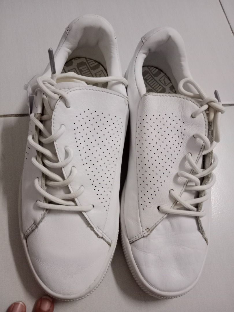 Puma sneakers all white 38.5euro 5.5uk 24.5 cm, Women's Fashion