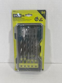 RYOBI  AR2041 Wood Drilling Set (11-Pieces), for wood only, For use in drills and impact drivers Brand new, Sealed, From USA.