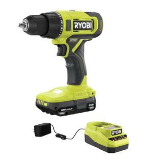 RYOBI PCL206K2 18V Cordless 1/2 in. Drill/Driver Kit with (2 pcs) 1.5 Ah Batteries and Charger (converted to 220V), Powerful motor provides up to 515 in./lbs. of torque & 2-Speed gearbox provides 0 - 450 / 0 - 1,750 RPM, Brand new in box.