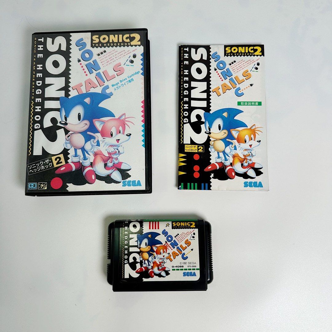 Sega Mega Drive Genesis Sonic the Hedgehog 2 (jp ver), Video Gaming ...