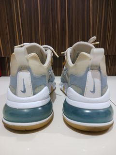 Nike Air Max 270 React Men Size 13 CT1265-100 Indigo Fog White Training Shoes Size 8.5 US