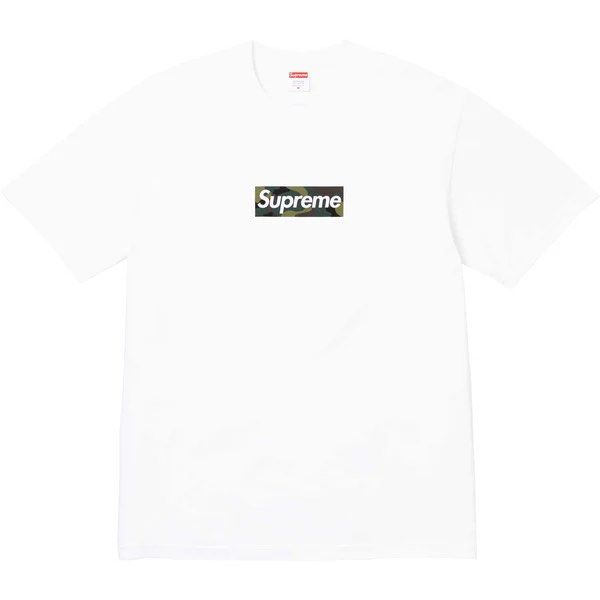Supreme logo sales size on shirt