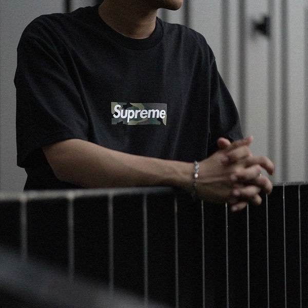 Supreme camo shirt box logo discount
