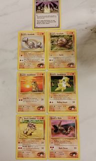 Some of  Brock's Pokemon Cards