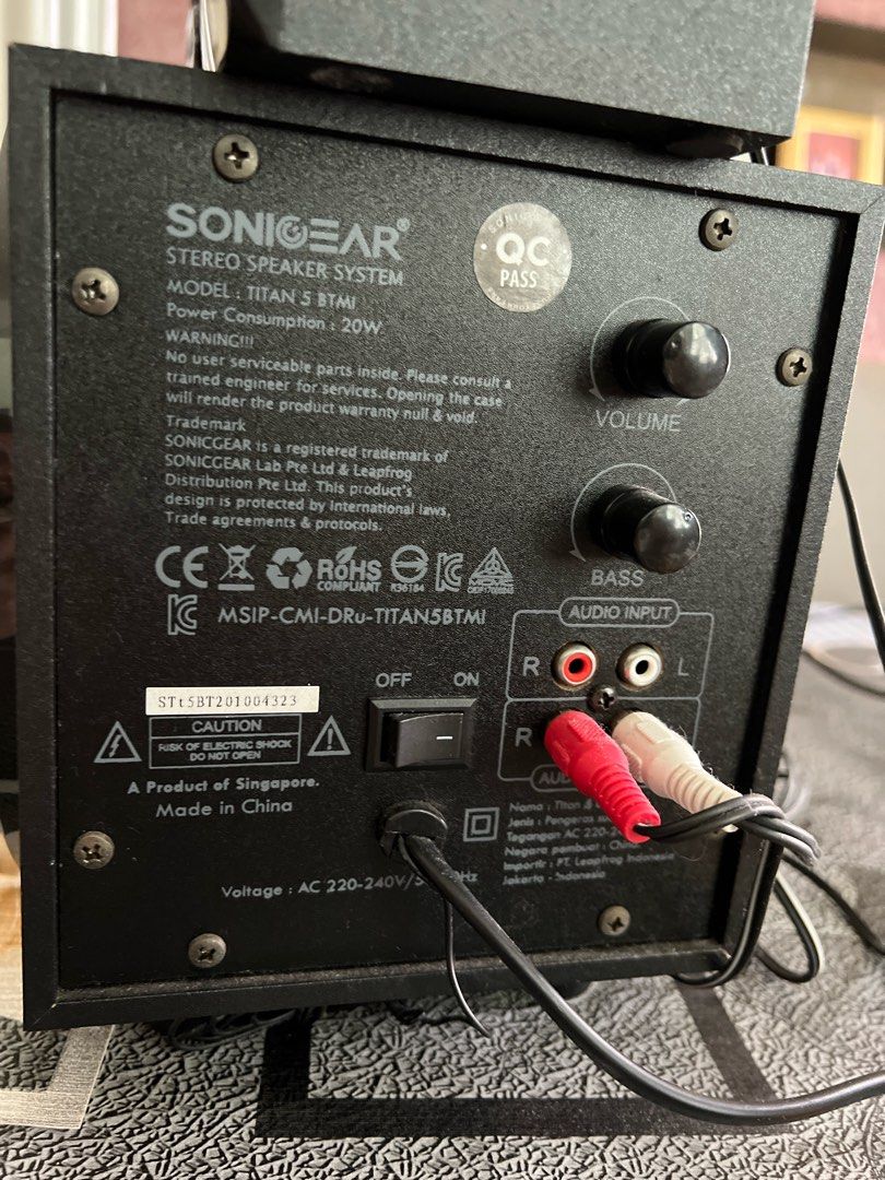 Sonicgear Aqua Sound Bluetooth Speaker Not Charging Refurbished Sonicgear  U200 Powerful Speaker Wired Soundbar Reebelo