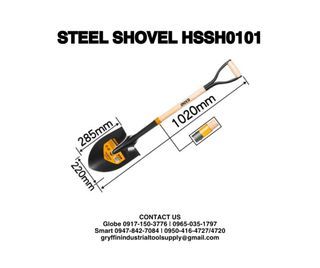 STEEL SHOVEL - POINTED/FLAT