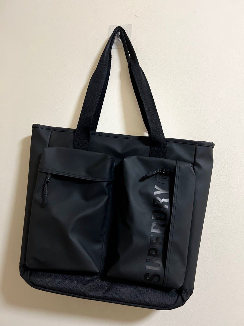Superdry tote new arrivals bag black