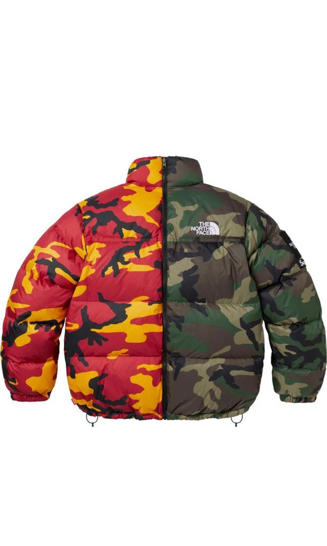 Supreme x the north face northface split Nuptse 700 jacket box logo Carousell