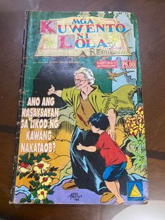 Tagalog Vintage Komiks Magasin Mga Kwento ni Lola - 1994 Basyang - Comics Magazine Funny - USED