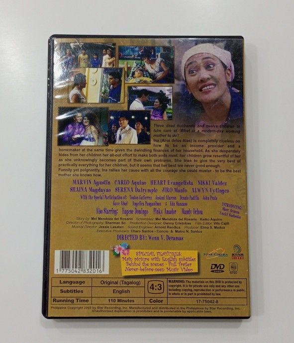 TANGING INA TAGALOG MOVIE (Category: Storybooks) located in Makati City. Submitted by KAMUSIKATAYO (Listing ID 1290549515, Image 2). Description: PRE OWNED EXCELLENT CONDITION.
