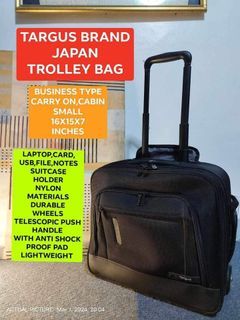 TARGUS BRAND BUSINESS TYPE SMALL HAND CARRY
