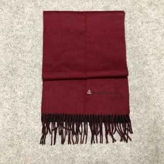 TOKYO GINZA Cashmere Two Colorway Scarf Scarves Winter Snow Maroon Black Size