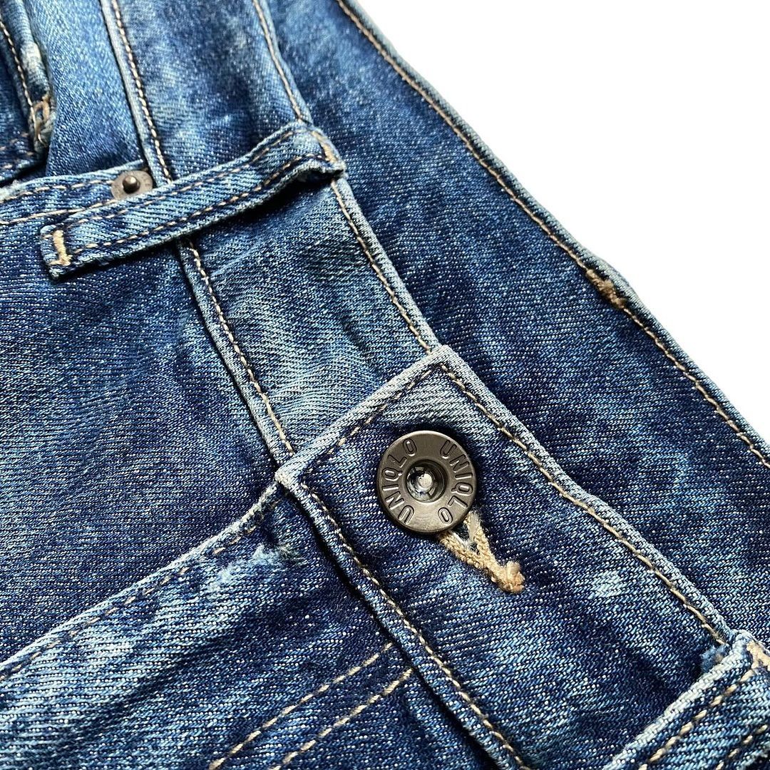 UNIQLO Kaihara Slim Straight Blue Wash Jeans (30), Fesyen Pria