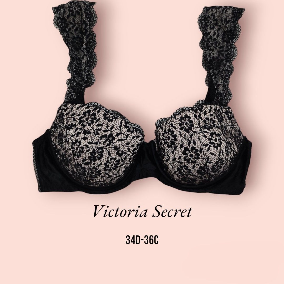 Victoria secret bra 34D / 36C, Women's Fashion, New Undergarments &  Loungewear on Carousell