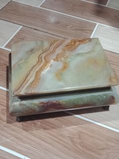 VINTAGE MARBLE JEWELRY BOX