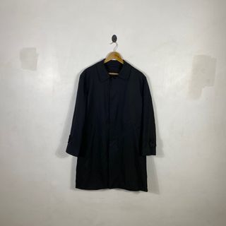 Vntg Givenchy - Monsieur -  Monogram Inside Long Coat