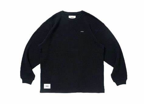 WTAPS WAFFLE / LS / COTTON SWEATSHIRT LOOSE CREWNECK KNIT SWEATER