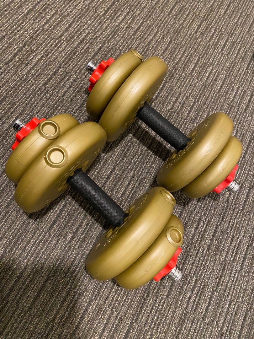 YORK FITNESS Adjustable Dumbbells Home Furniture on Carousell