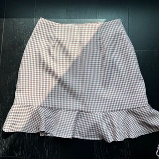 Zalora pomelo Small checkered pink skirt 34cm