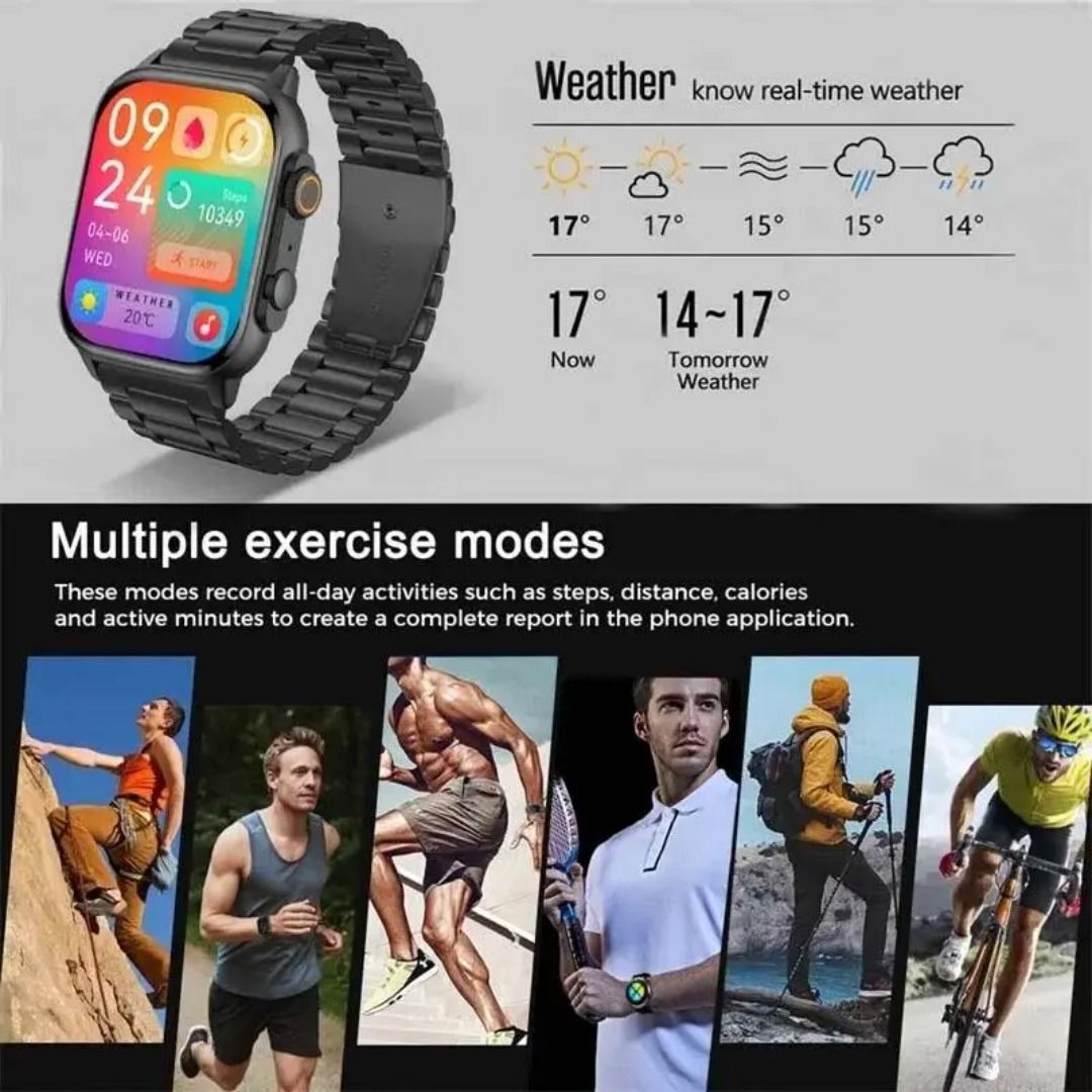 2024 New Fashion Women Smart Watch Heart Rate GPS Sport Fitness