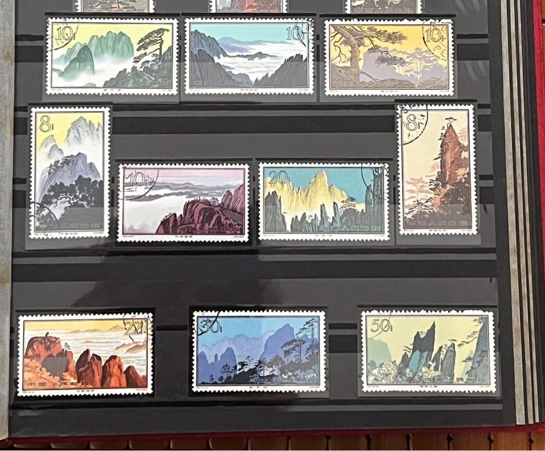 中國郵票- 黃山特.57 蓋銷票全套16 票, 興趣及遊戲, 收藏品及 中國郵票- 黃山特.57 蓋銷票全套16 票, 興趣及遊戲, 收藏品及