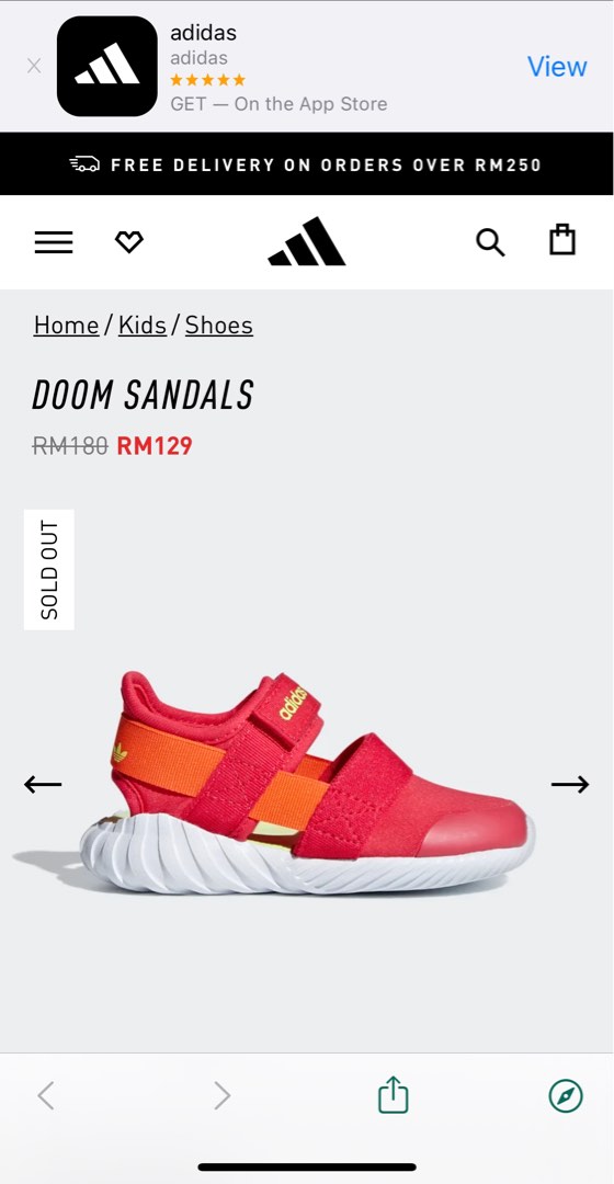 Adidas doom sandal deals