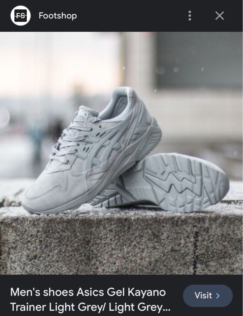 Asics gel kayano trainer light grey on sale