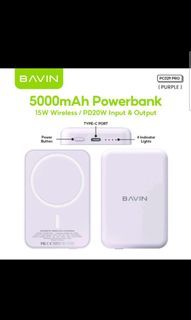 Bavin 5000 MAH Magnetic Wireless Powerbank
