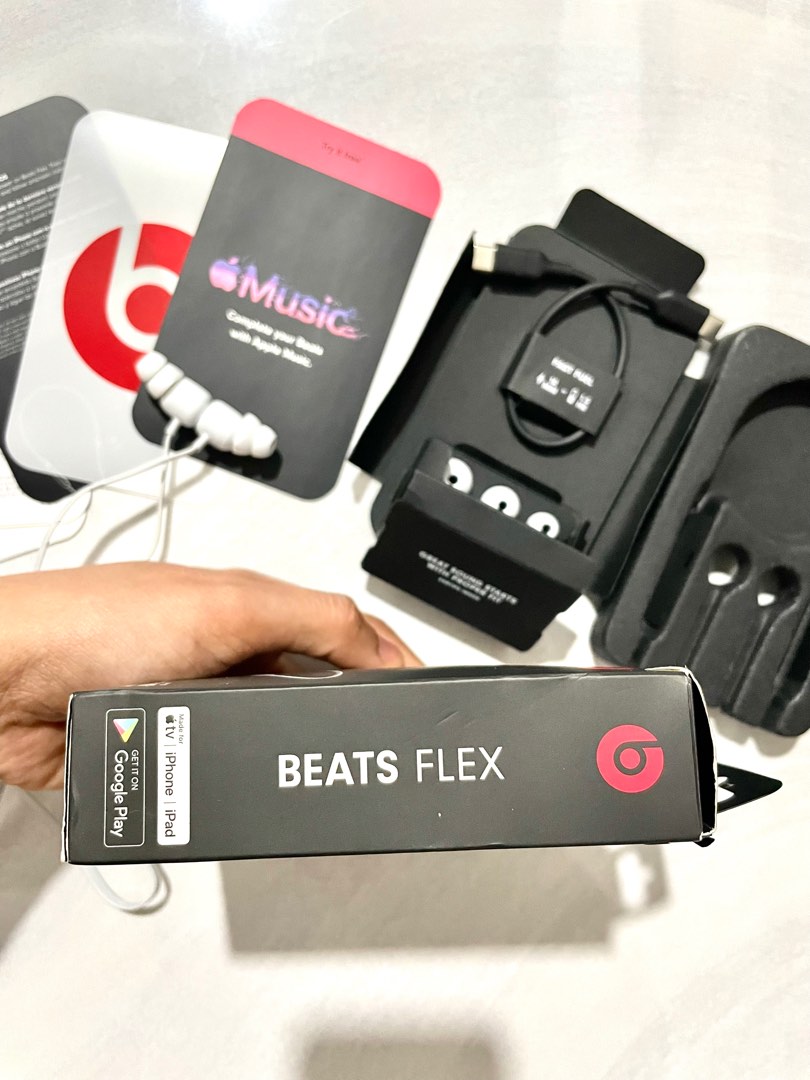 REPRICED Beats Flex Smoke Gray Audio Earphones on Carousell