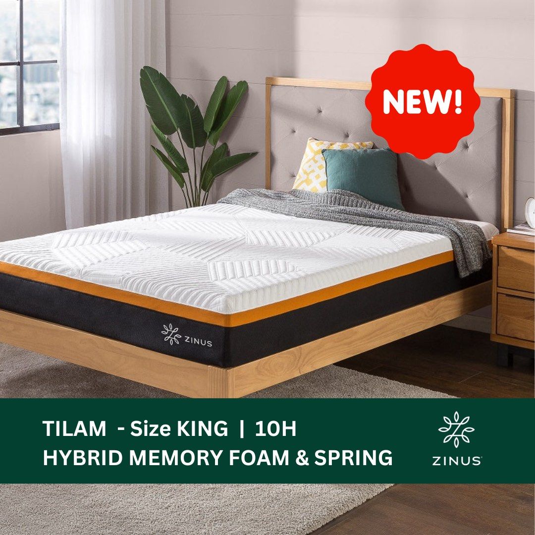 BEST BUY Tilam Zinus Hybrid COPPER Memory Foam with Pocket Spring