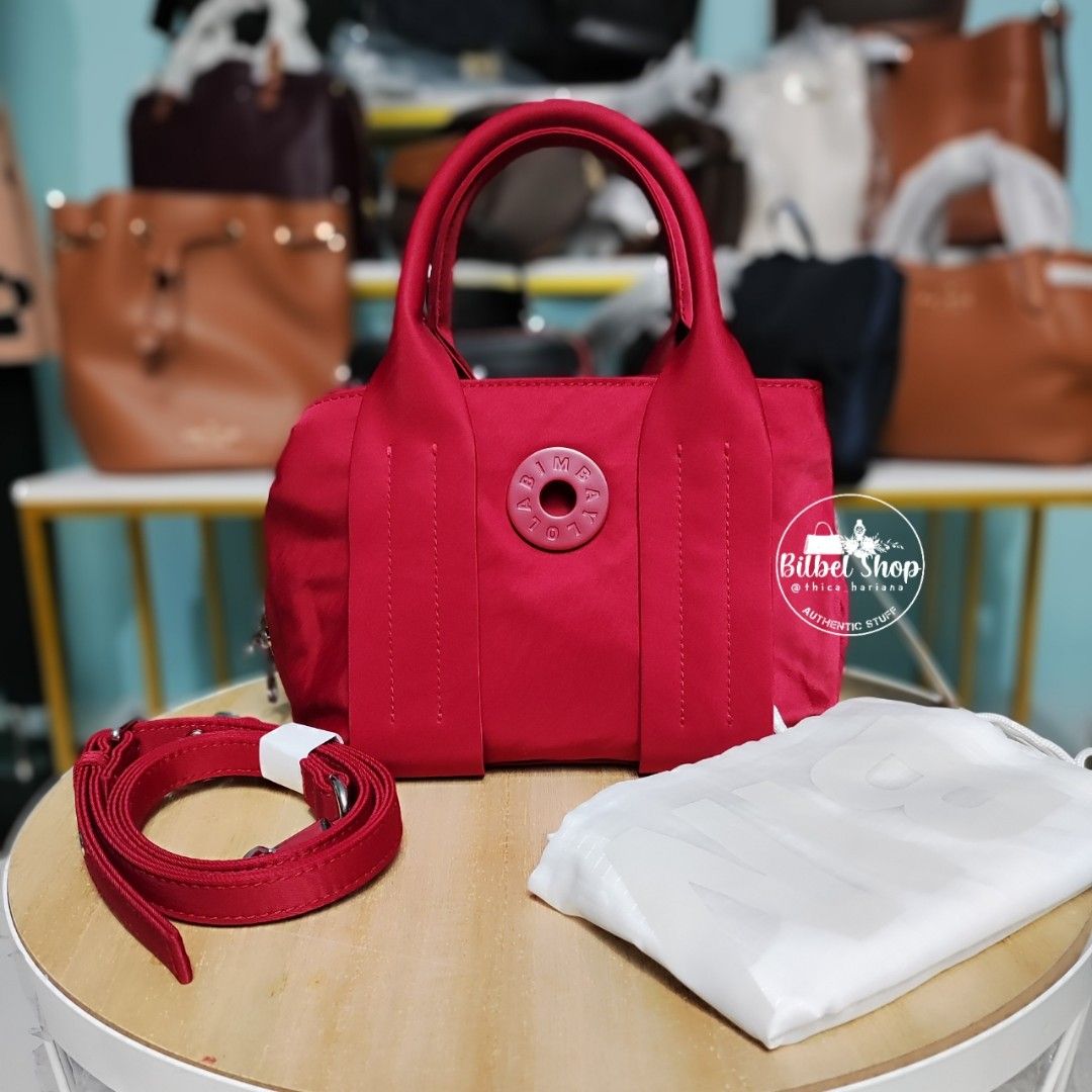 BIMBA Y LOLA XS BOLSO TOTE BAG IN RED Barang Mewah Tas Dompet di Carousell