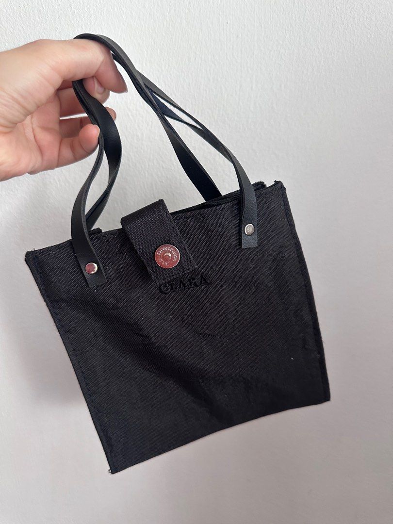 Black Cute Small Tote Bag Women s Fashion Bags Wallets Tote Bags on Carousell