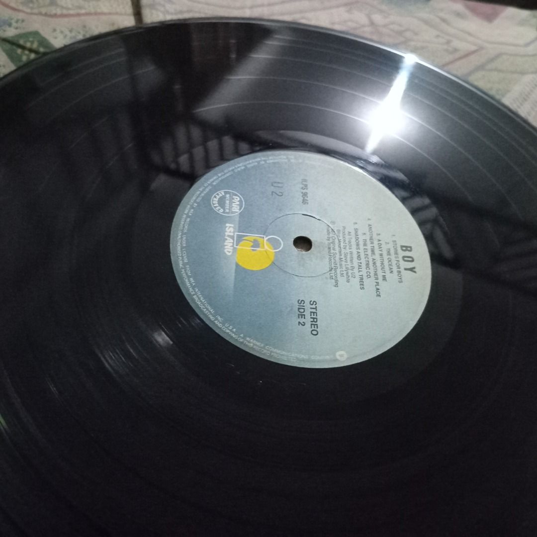 Boy, U2 vinyl records #31 (Category: Vinyls) located in Iloilo. Submitted by cdex.200300 (Listing ID 1292236129, Image 3). Description: Title: Boy, U2 LP #31 Description: U2, Boy long-playing album A collector’s item specially for the X-gensers… Remarks: • My collection since the ’80s, sometimes it’s hard to let go (seller’s choice). • Our methods during our mobile disco days involved fastening the clear plastic with the inner sleeves, leaving it