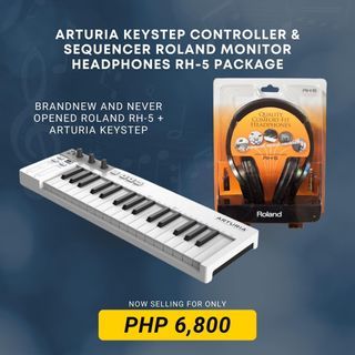 Brand new, Roland RH-5 Headphones and  Arturia KeyStep Controller