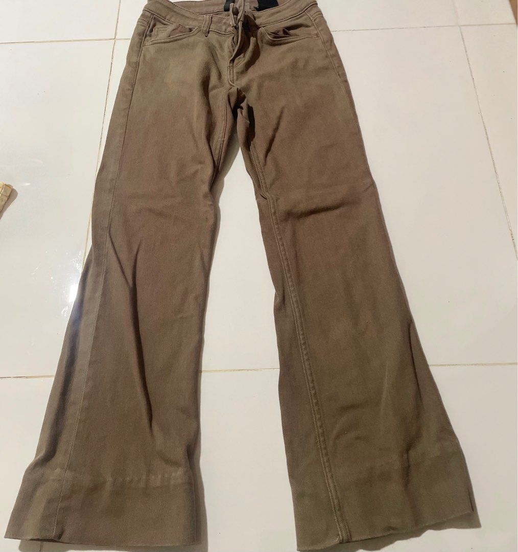 brown bootcut pants, Women's Fashion, Bottoms, Jeans & Leggings on Carousell