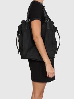 Burberry Black Buckleigh Nylon Shoulder Tote Bag