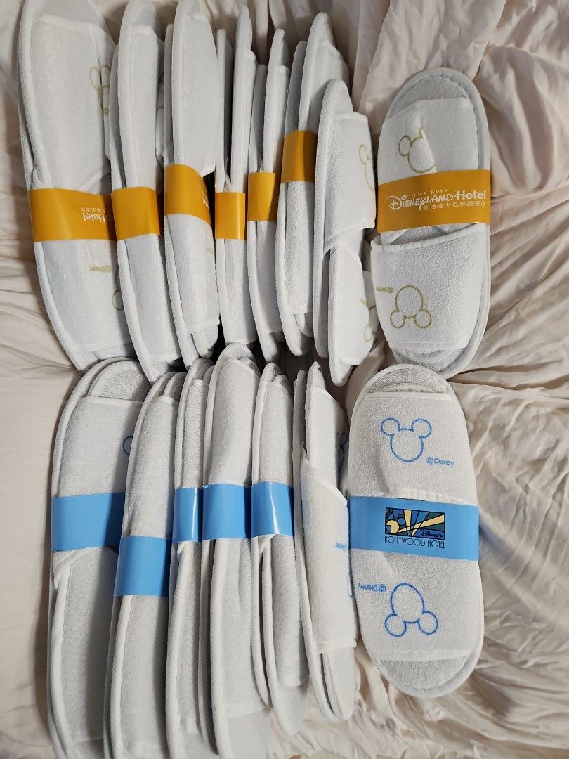 15 sets Disneyland Hong Kong Hotel slippers