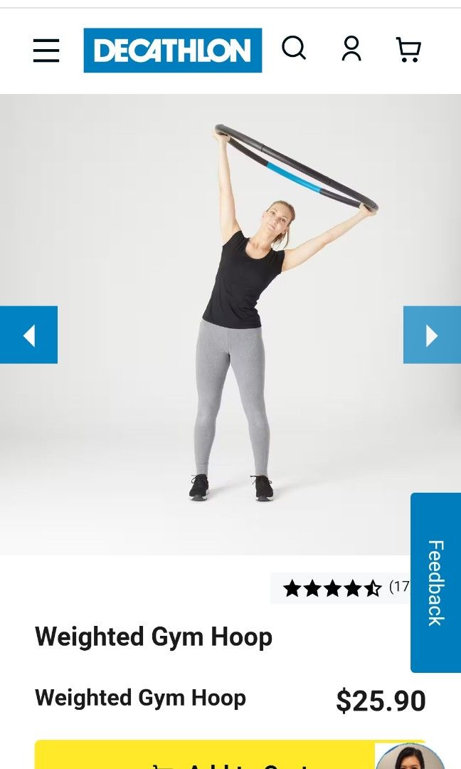 Domyos weighted hoop outlet