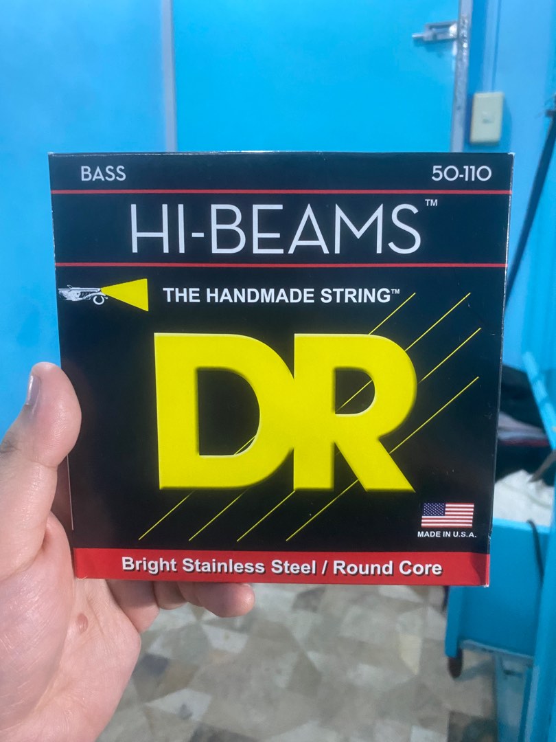 Corde Per Basso DR Hi-Beam Medium Short Scale - Acciaio Inox Con Nucleo Rotondo, Set .045 .065 .085 .105