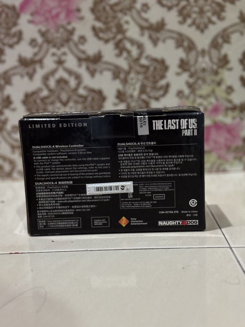 Manette PS4 Sony DualShock 4 V2 - Custom The Last Of Us Part 2 - Neuve En Boîte