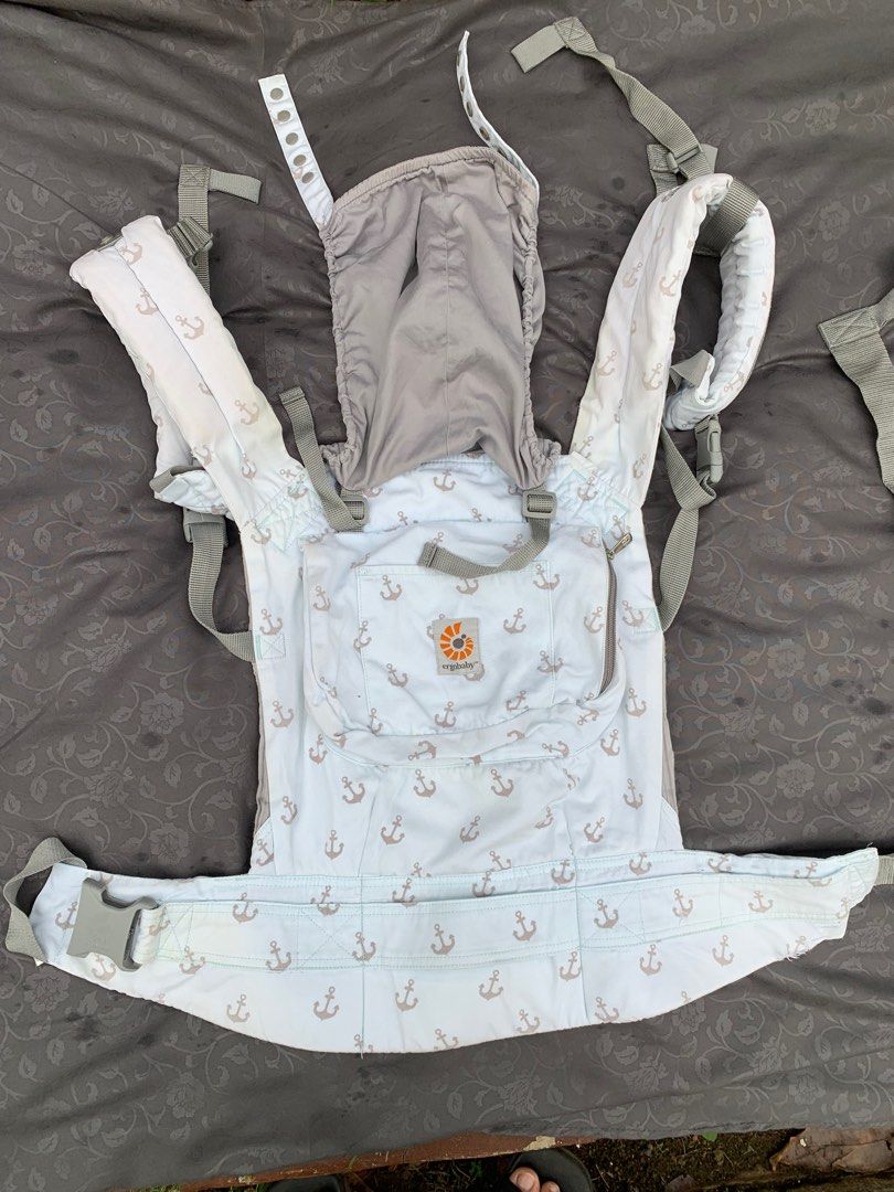 Ergo Backpack Ergobaby ORIGINAL BABY CARRIER Organic Collection SEA SKIPPER ADA PENUTUP KEPALA not omni Gendongan bayi